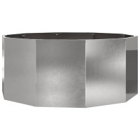 Produktbild för Planteringskärl Silver 120 x 120 x 50 cm Rostfritt stål