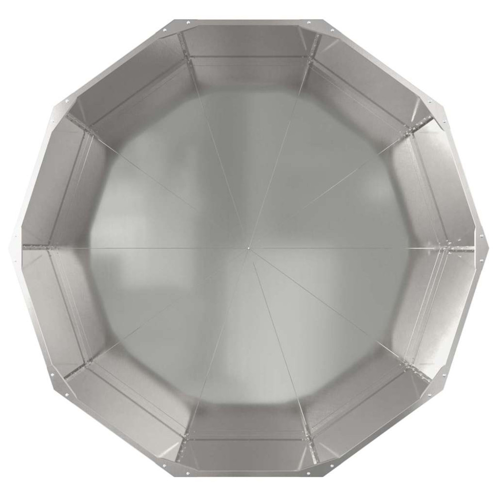 Produktbild för Planteringskärl Silver 120 x 120 x 50 cm Rostfritt stål