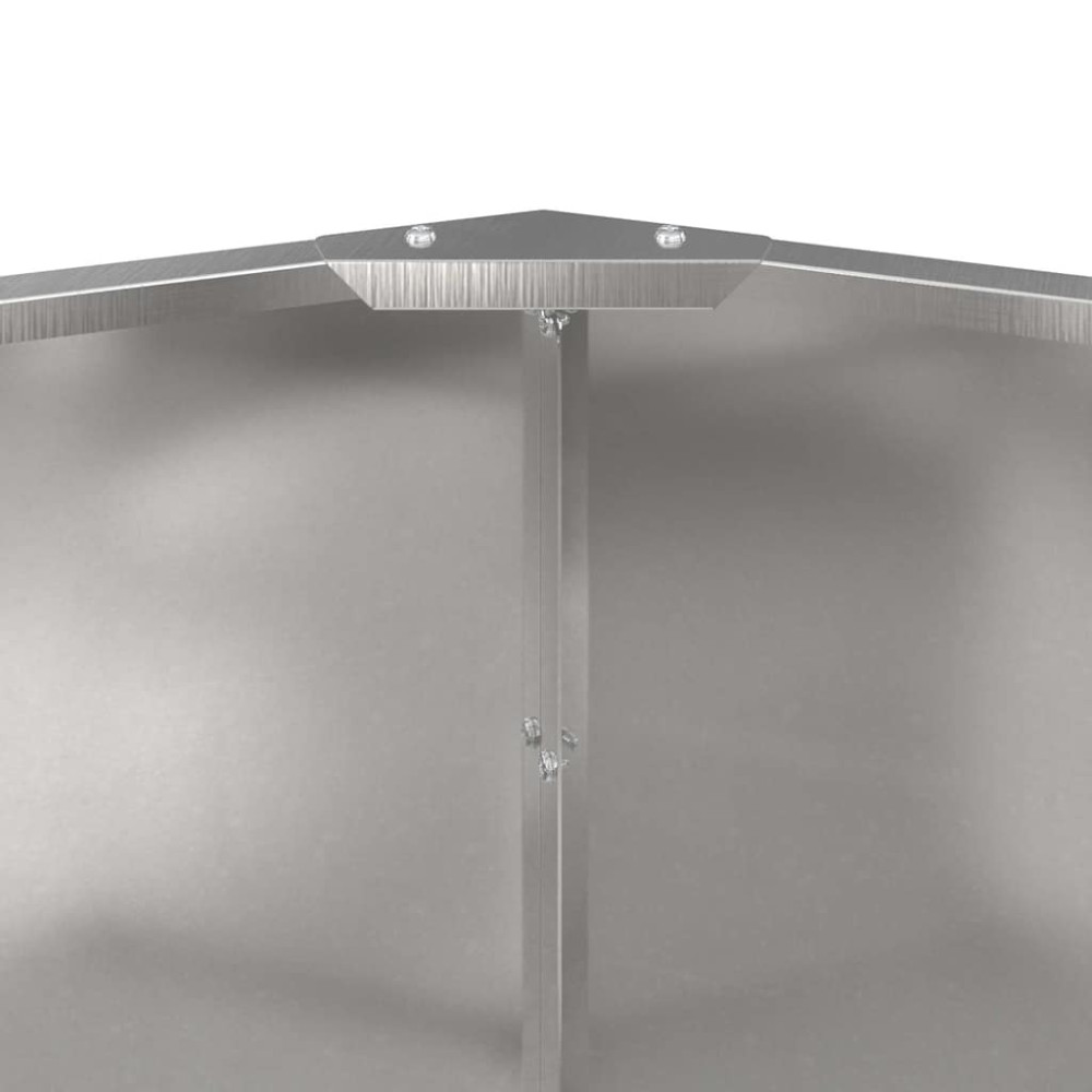 Produktbild för Planteringskärl Silver 120 x 120 x 50 cm Rostfritt stål