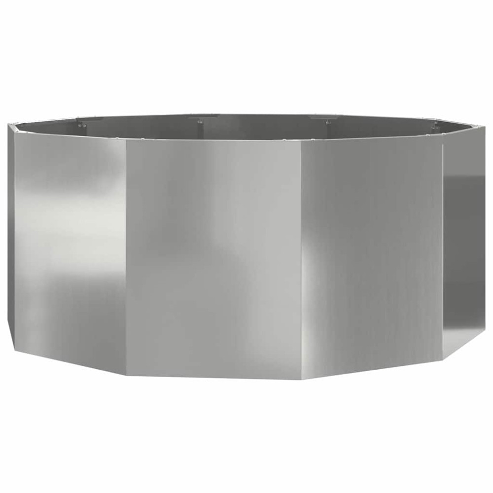Produktbild för Planteringskärl Silver 120 x 120 x 50 cm Galvaniserat Stål