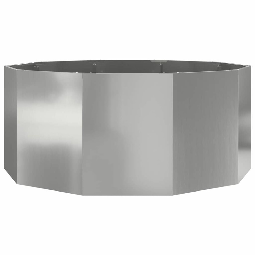 Produktbild för Planteringskärl Silver 120 x 120 x 50 cm Galvaniserat Stål