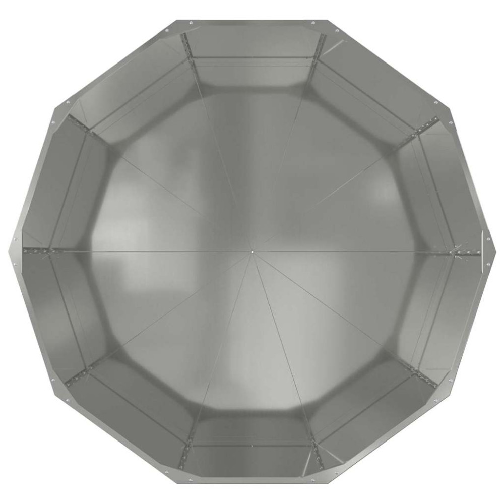 Produktbild för Planteringskärl Silver 120 x 120 x 50 cm Galvaniserat Stål