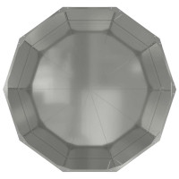 Produktbild för Planteringskärl Silver 120 x 120 x 50 cm Galvaniserat Stål