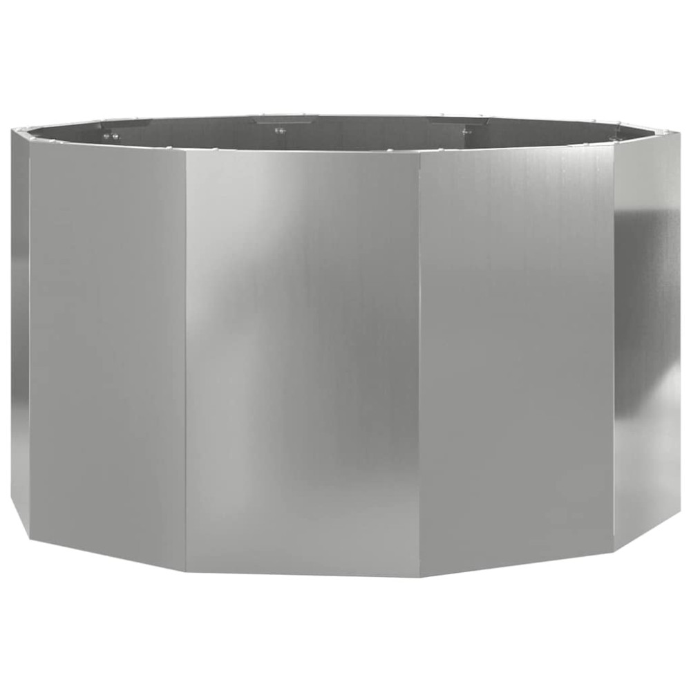 Produktbild för Planteringskärl Silver 90 x 90 x 50 cm Galvaniserat Stål