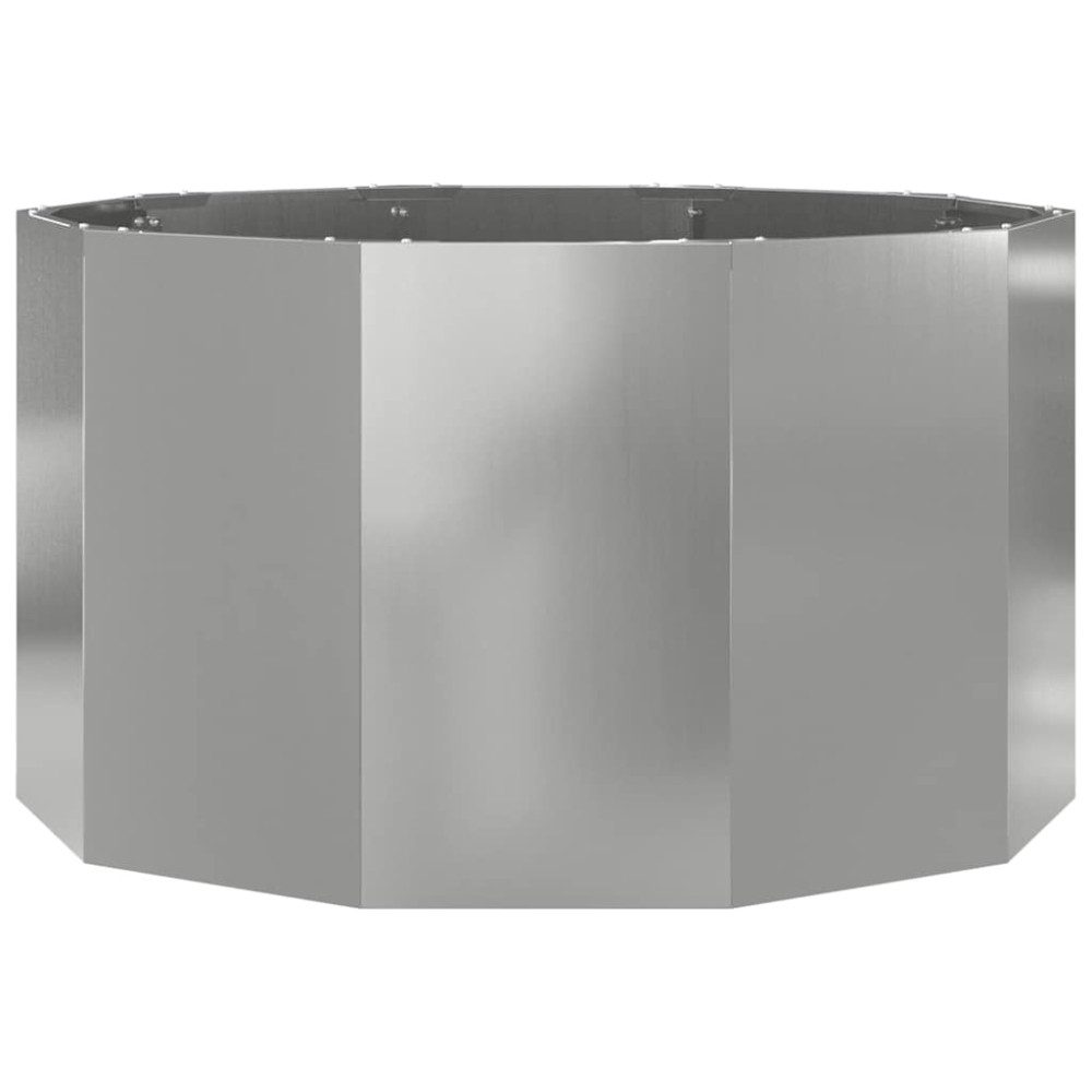Produktbild för Planteringskärl Silver 90 x 90 x 50 cm Galvaniserat Stål