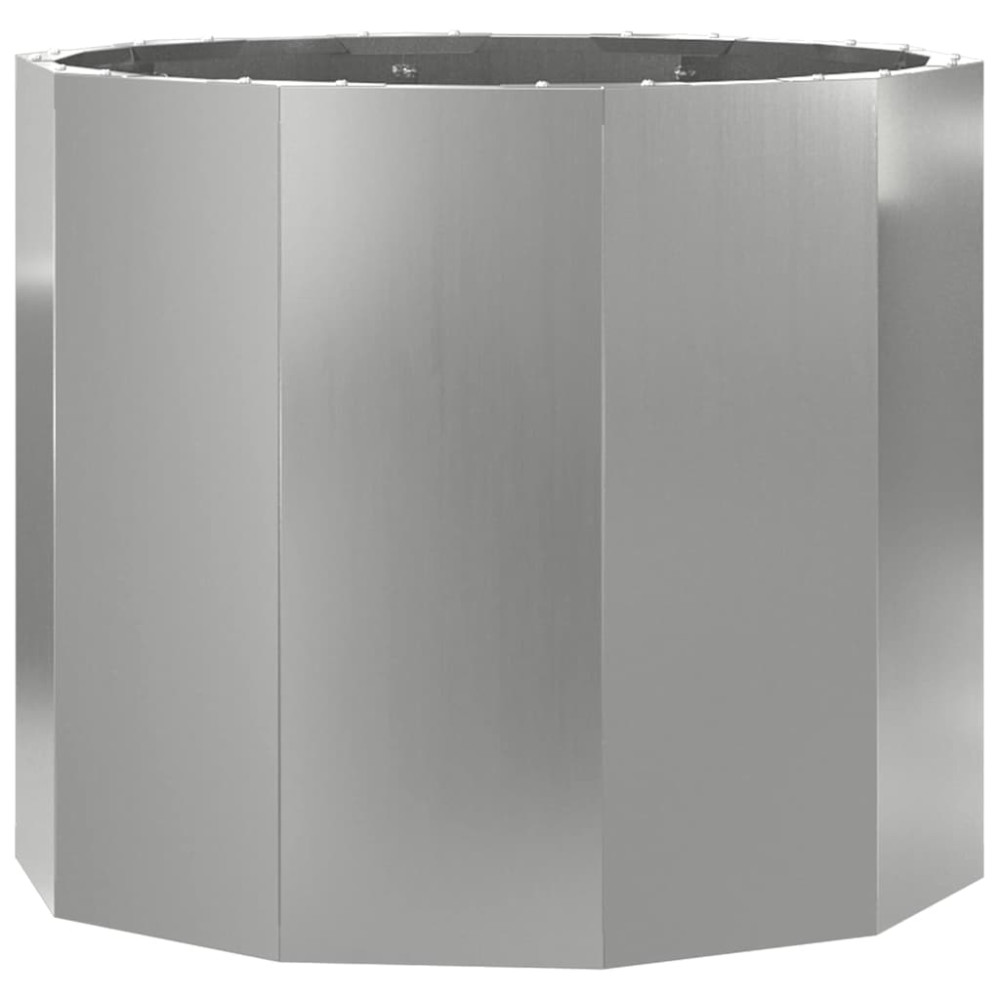 Produktbild för Planteringskärl Silver 60 x 60 x 50 cm Galvaniserat Stål