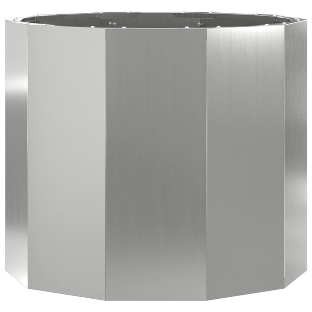 Produktbild för Planteringskärl Silver 60 x 60 x 50 cm Galvaniserat Stål