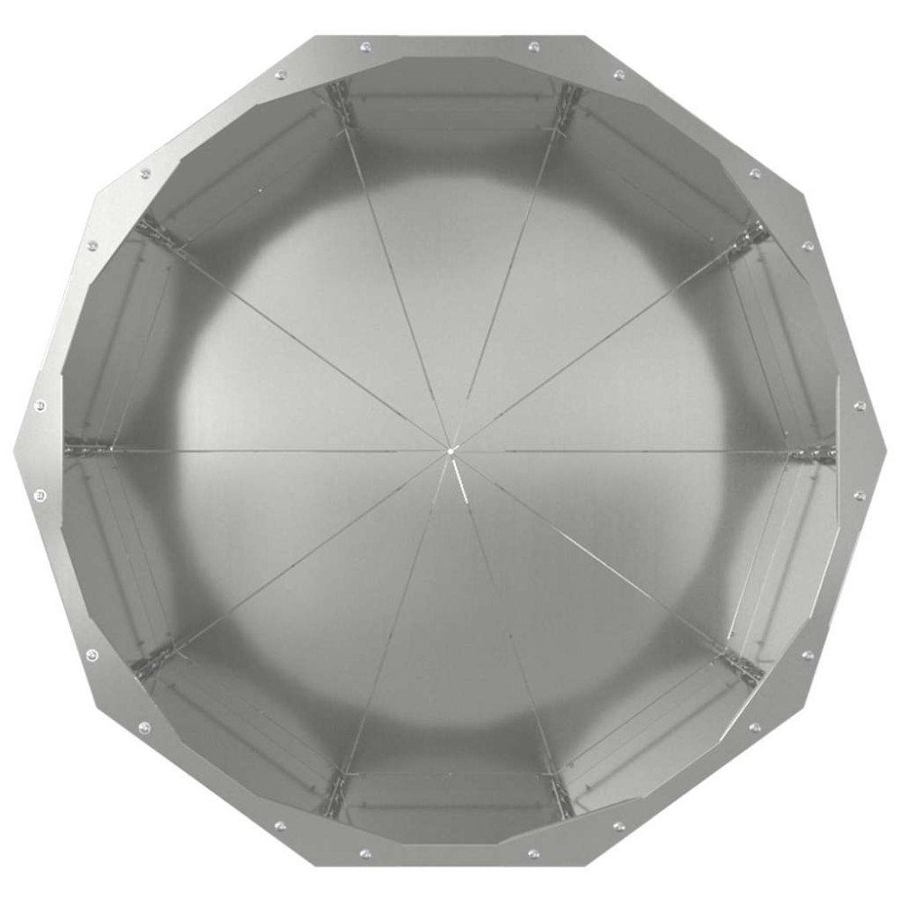 Produktbild för Planteringskärl Silver 60 x 60 x 50 cm Galvaniserat Stål