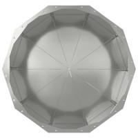 Produktbild för Planteringskärl Silver 60 x 60 x 50 cm Galvaniserat Stål