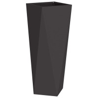 Produktbild för Planteringskärl 2 pcs Svart 30 x 30 x 75 cm Stål
