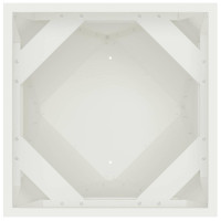 Produktbild för Planteringskärl Vit 30 x 30 x 75 cm Stål