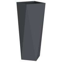 Produktbild för Planteringskärl 2 pcs Antracit 30 x 30 x 75 cm Stål