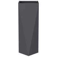 Produktbild för Planteringskärl 2 pcs Antracit 30 x 30 x 75 cm Stål