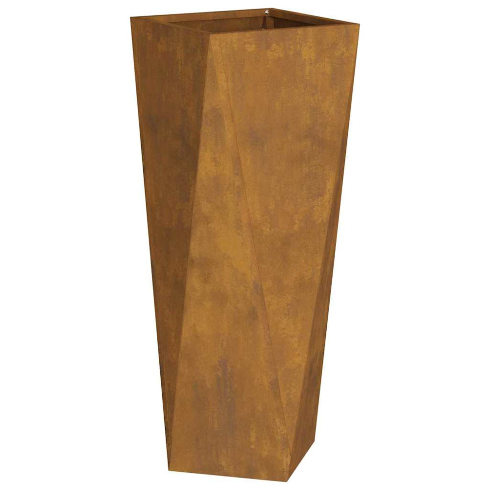 Produktbild för Planteringskärl Rostig 30 x 30 x 75 cm Väderbeständig stål