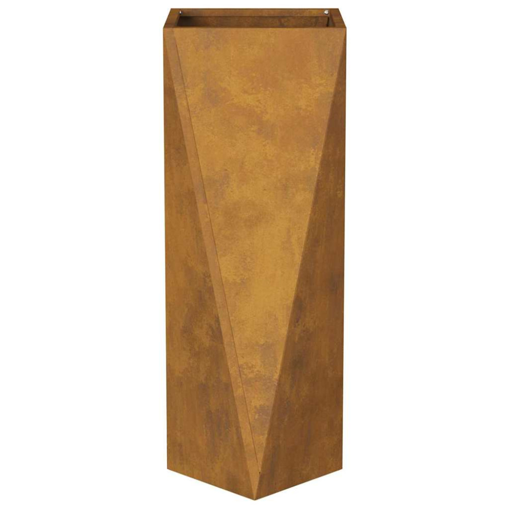 Produktbild för Planteringskärl Rostig 30 x 30 x 75 cm Väderbeständig stål