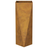 Produktbild för Planteringskärl Rostig 30 x 30 x 75 cm Väderbeständig stål