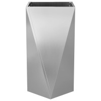 Produktbild för Planteringskärl 2 pcs Silver 40 x 40 x 75 cm Galvaniserat Stål