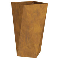 Produktbild för Planteringskärl 2 pcs Rostig 40 x 40 x 75 cm