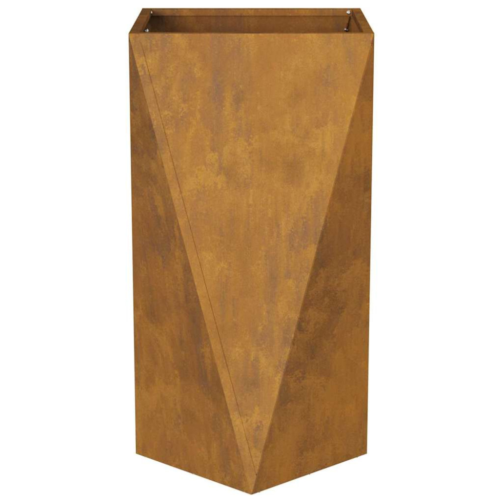 Produktbild för Planteringskärl 2 pcs Rostig 40 x 40 x 75 cm
