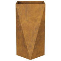 Produktbild för Planteringskärl 2 pcs Rostig 40 x 40 x 75 cm