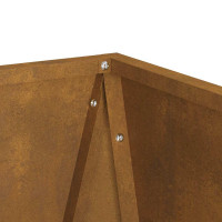 Produktbild för Planteringskärl 2 pcs Rostig 40 x 40 x 75 cm