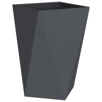Produktbild för Planteringskärl Antracit 50 x 50 x 75 cm Stål