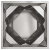 Produktbild för Planteringskärl Silver 50 x 50 x 75 cm Rostfritt stål