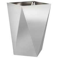 Produktbild för Planteringskärl 2 pcs Silver 50 x 50 x 75 cm Rostfritt stål