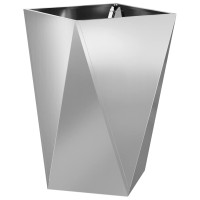 Produktbild för Planteringskärl Silver 50 x 50 x 75 cm Galvaniserat Stål