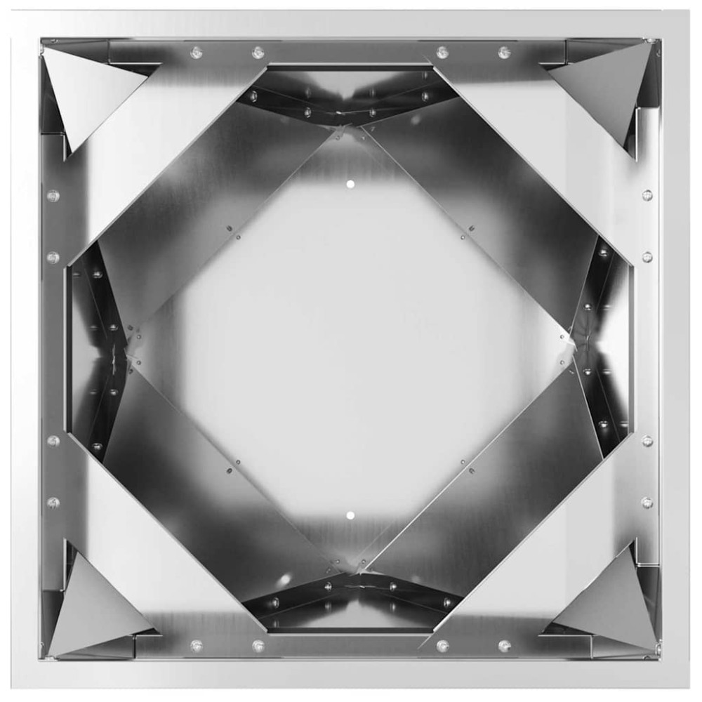 Produktbild för Planteringskärl 2 pcs Silver 50 x 50 x 75 cm Galvaniserat Stål