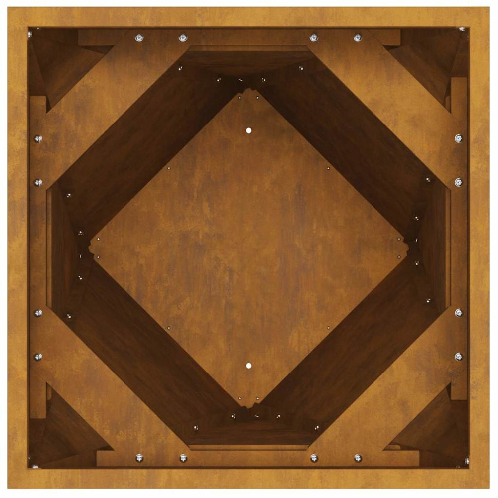 Produktbild för Planteringskärl Rostig 50 x 50 x 75 cm Väderbeständig stål