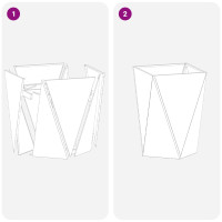 Produktbild för Planteringskärl Rostig 50 x 50 x 75 cm Väderbeständig stål