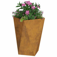 Produktbild för Planteringskärl 2 pcs Rostig 50 x 50 x 75 cm