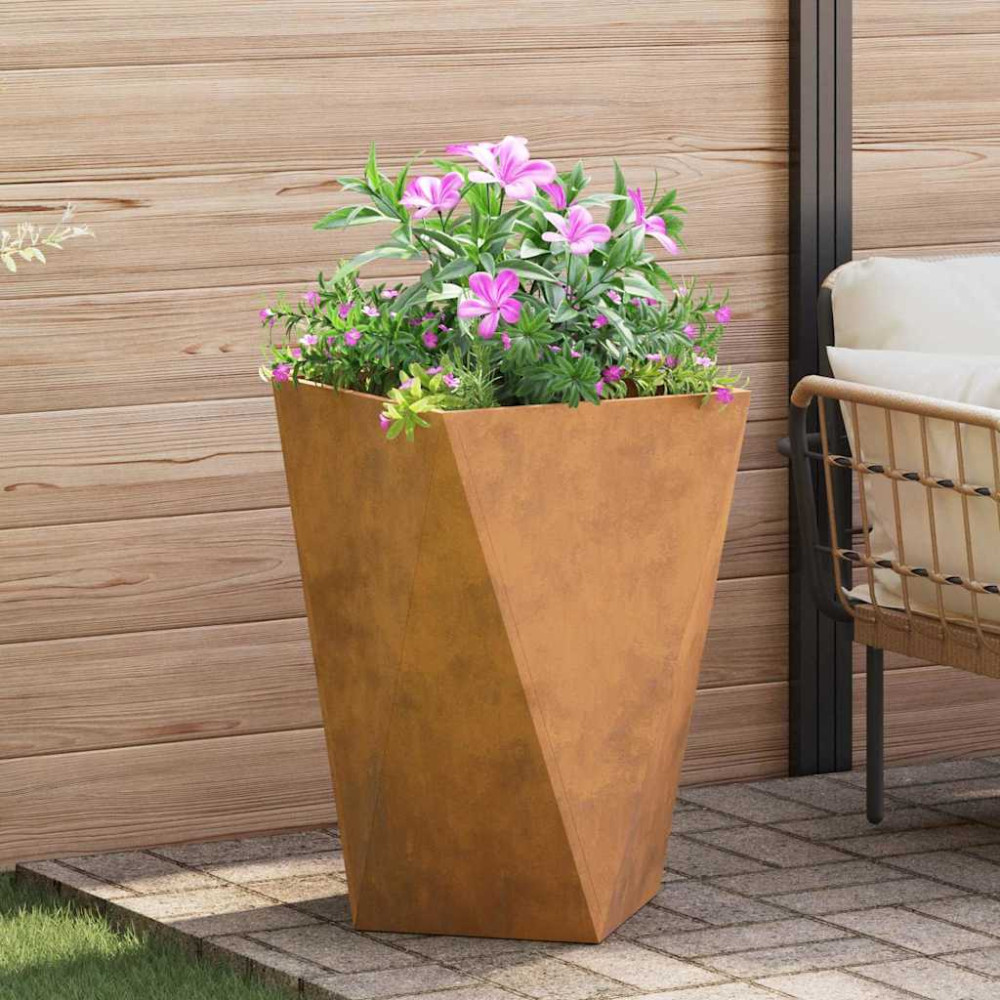Produktbild för Planteringskärl 2 pcs Rostig 50 x 50 x 75 cm