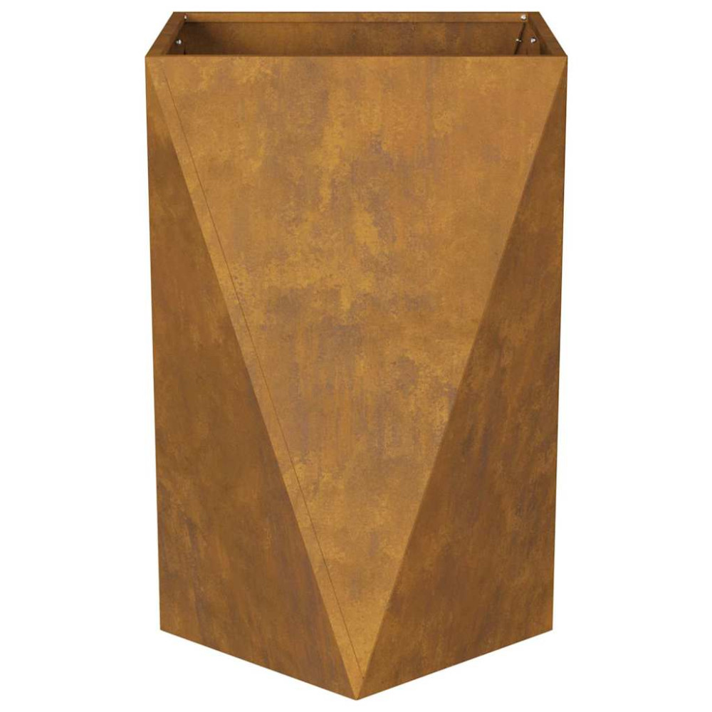 Produktbild för Planteringskärl 2 pcs Rostig 50 x 50 x 75 cm