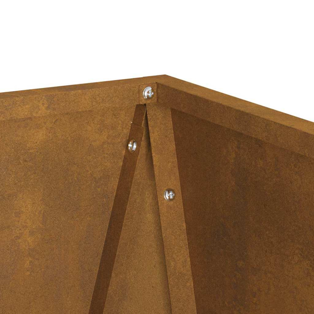 Produktbild för Planteringskärl 2 pcs Rostig 50 x 50 x 75 cm