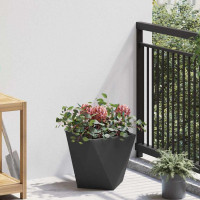 Produktbild för Planteringskärl 2 st Svart 30 x 30 x 30 cm Stål