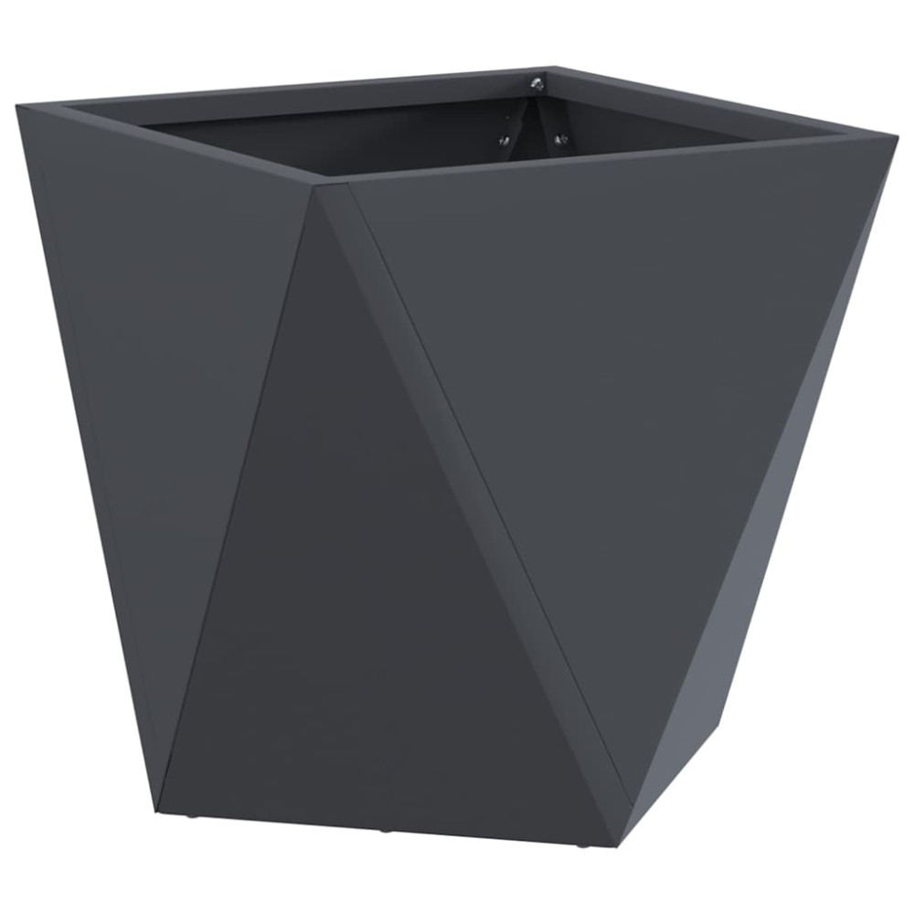 Produktbild för Planteringskärl 2 pcs Antracit 30 x 30 x 30 cm Stål
