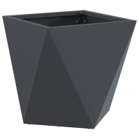 Produktbild för Planteringskärl 2 pcs Antracit 30 x 30 x 30 cm Stål