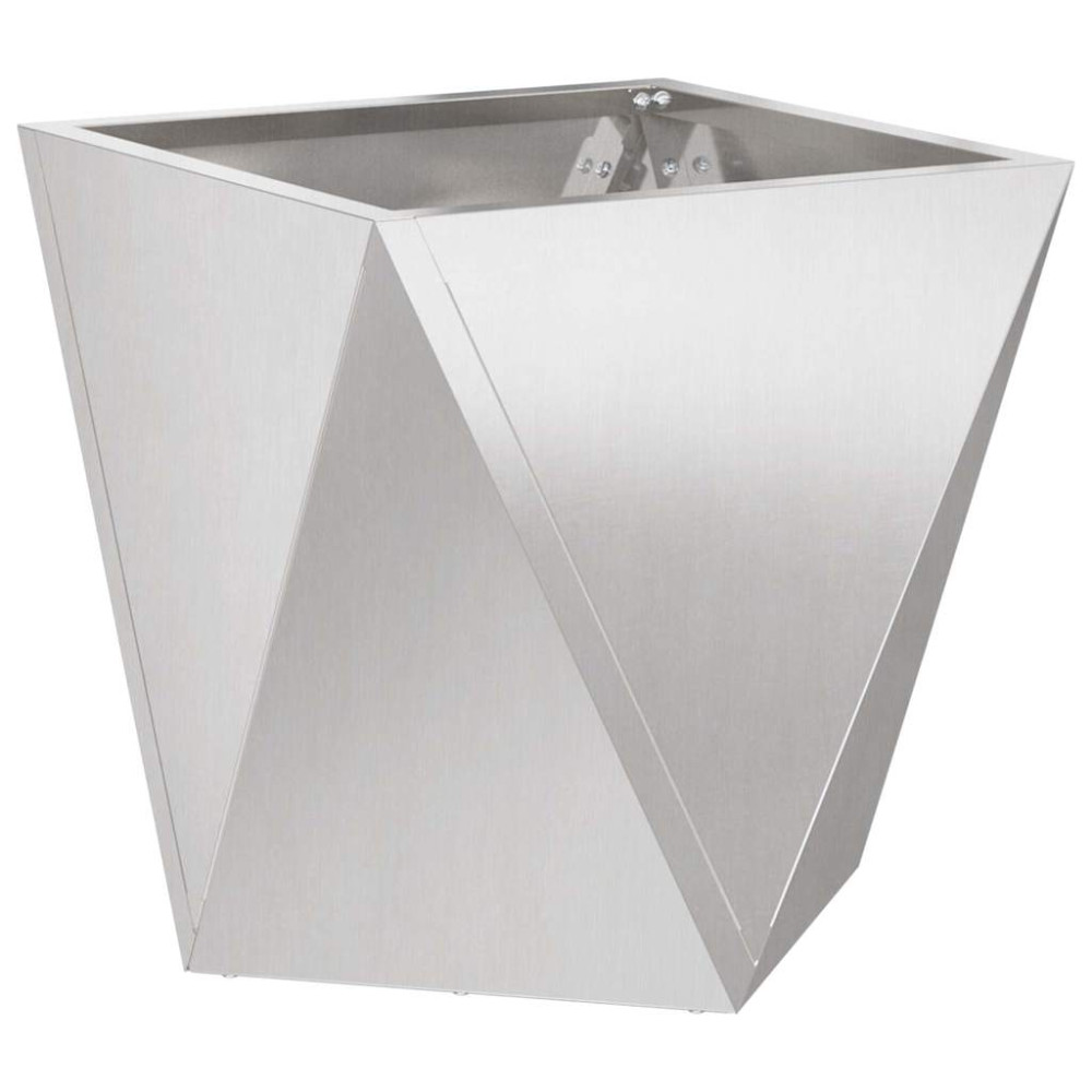 Produktbild för Planteringskärl Silver 30 x 30 x 30 cm Rostfritt stål