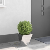 Produktbild för Planteringskärl Silver 30 x 30 x 30 cm Rostfritt stål