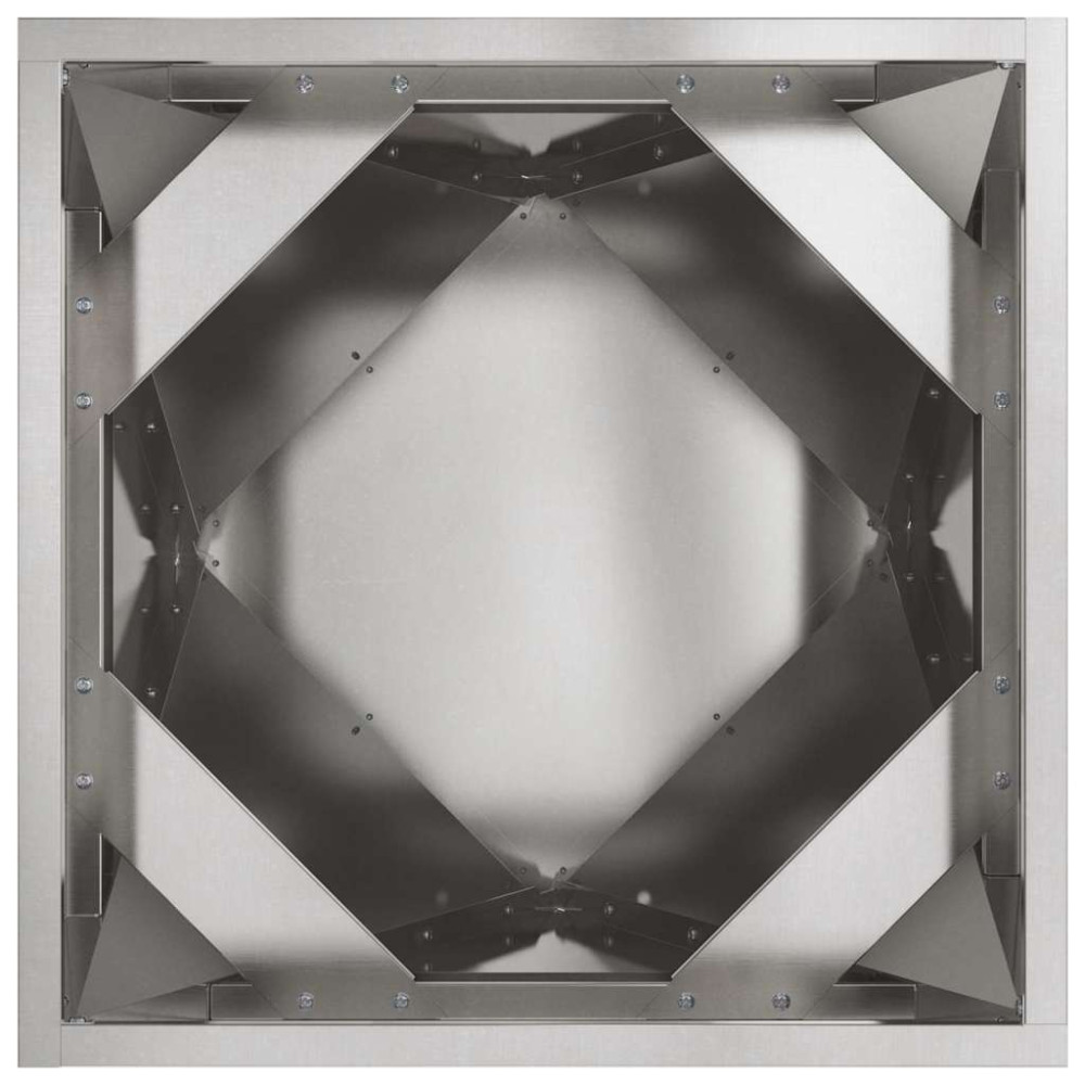Produktbild för Planteringskärl 2 pcs Silver 30 x 30 x 30 cm Rostfritt stål