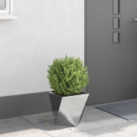Produktbild för Planteringskärl Silver 30 x 30 x 30 cm Galvaniserat Stål