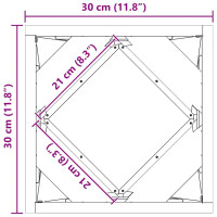 Produktbild för Planteringskärl 2 pcs Silver 30 x 30 x 30 cm Galvaniserat Stål