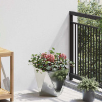 Produktbild för Planteringskärl 2 pcs Silver 30 x 30 x 30 cm Galvaniserat Stål
