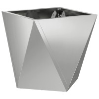 Produktbild för Planteringskärl 2 pcs Silver 30 x 30 x 30 cm Galvaniserat Stål