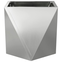 Produktbild för Planteringskärl 2 pcs Silver 30 x 30 x 30 cm Galvaniserat Stål