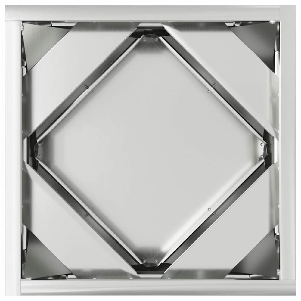 Produktbild för Planteringskärl 2 pcs Silver 30 x 30 x 30 cm Galvaniserat Stål