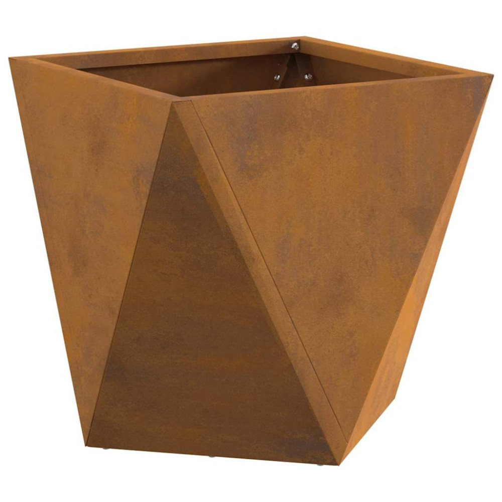 Produktbild för Planteringskärl Rostig 30 x 30 x 30 cm Väderbeständig stål