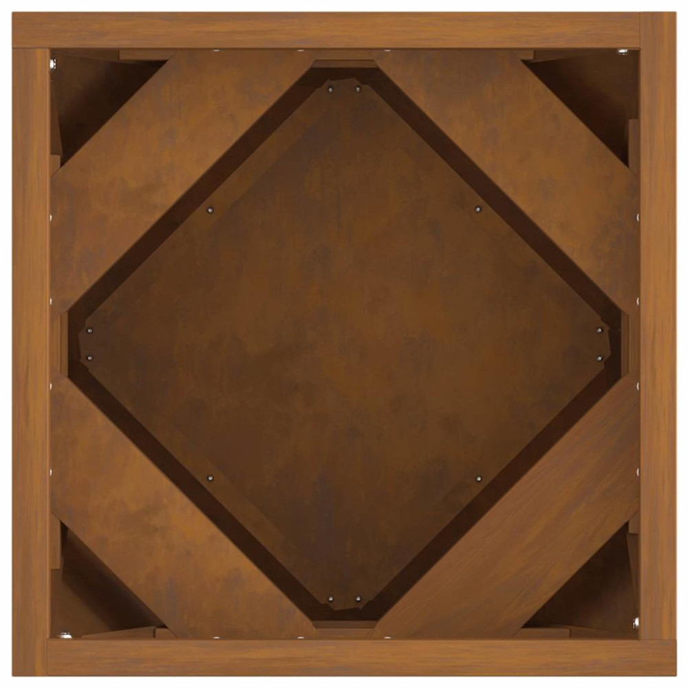 Produktbild för Planteringskärl Rostig 30 x 30 x 30 cm Väderbeständig stål